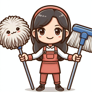 ピカピカ大作戦！掃除道具で家全体を大掃除