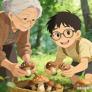 唐鑫萌与奶奶教我的捡菇技艺