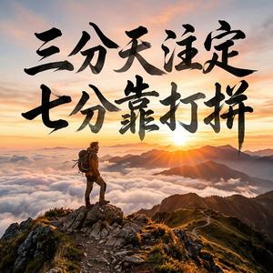 三分天注定七分靠打拼