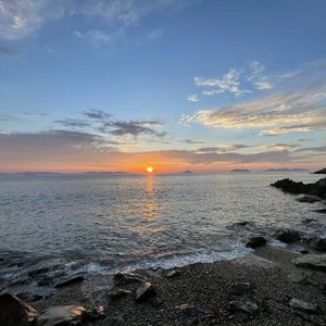雨天海滩的暧昧