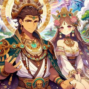 Tonacatecuhtli y Tonacacíhuatl Creadores del Alba