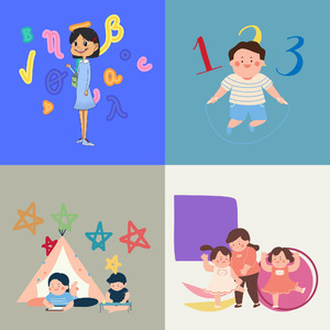 精彩快乐的孩子环境