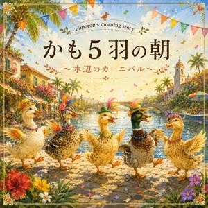 かも5羽の朝 〜水辺のカーニバル〜