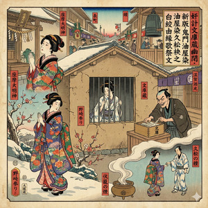 奸計文庫蔵幽閉・新版鬼門油屋染久松袂之白絞由縁歌祭文