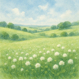 しろつめくさの丘で