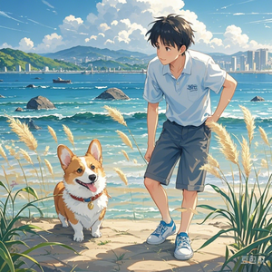 土坡上的狗尾巴草（狗儿要听狗儿歌版） 伴奏