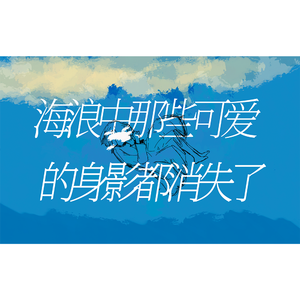 海浪中那些可爱的身影都消失了