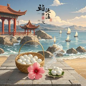 她在湄洲岛