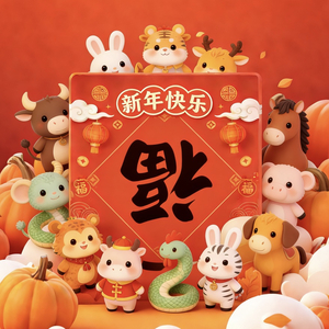 万马迎春福满堂