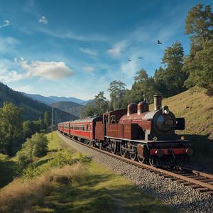 Silberstreif auf Schienen