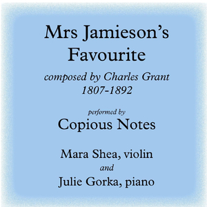 Mrs. Jamieson's Favourite
