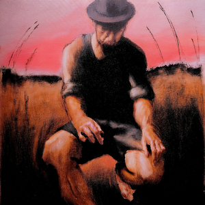Kneeling at Dusk