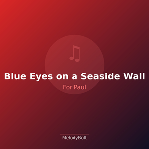 Blue Eyes on a Seaside Wall (Version 1)