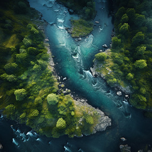 Calming River Spa Ambience