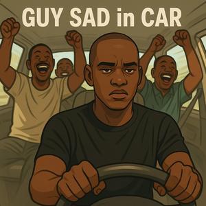 GUY SAD in CAR