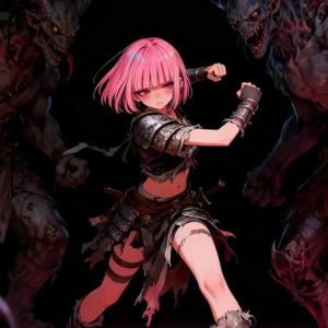 ボロボロ女戦士