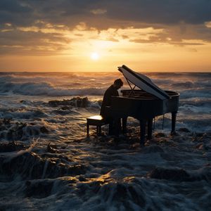 轻柔钢琴曲催眠·浪花的沉思