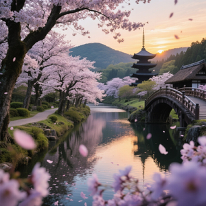 桜吹雪が舞い散る頃に