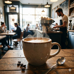 夜のエモいカフェで安らぐヒーリングコーヒーミュージック