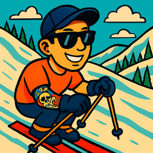 Skifahrer Nick