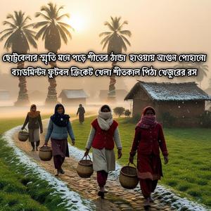 ছোট্টবেলার স্মৃতি মনে পড়ে শীতের ঠান্ডা হাওয়ায় আগুন পোহানো ব্যাডমিন্টন ফুটবল ক্রিকেট খেলা শীতকাল পিঠা খেজুরের রস | Winter Shitkal Shiter Badminton Khela