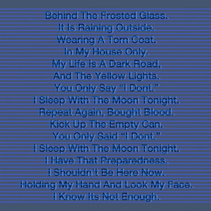 Behind The Frosted Glass