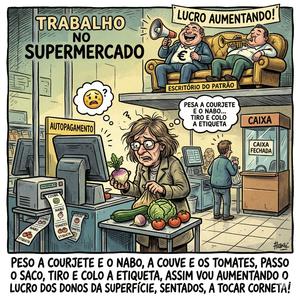 Trabalho no Supermercado.