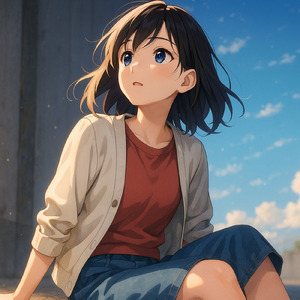 転んだ景色がきれい