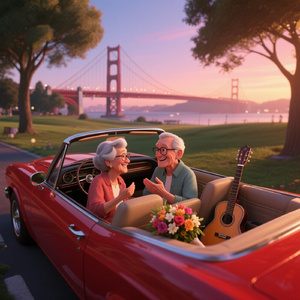 黄昏のベイブリッジ