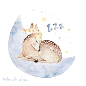 When she sleeps