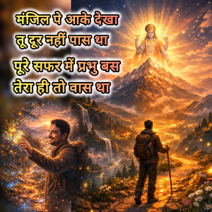 मंजिल पे आ के देखा तू दूर नहीं पास था पूरे सफर में प्रभु बस तेरा ही तो वास था