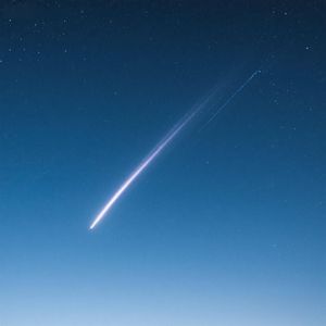 夜幕降临星闪烁