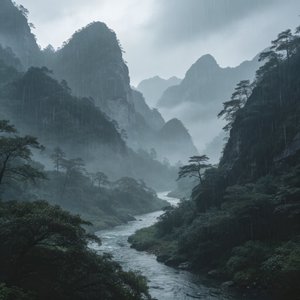 空山烟雨赋