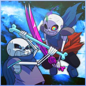 Undertale AU Dusttrust Sans VS Underswap Sans: Maniacs Revenge