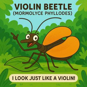 The Violin Beetle (Mormolyce phyllodes) Educational Song for Kids