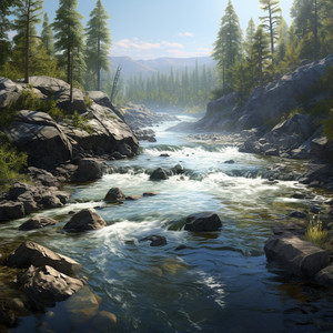 Riverside's Calming Symphony