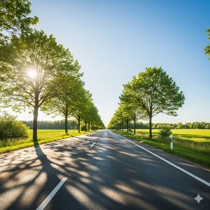 sunny road