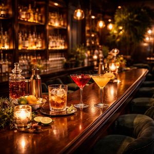 レトロなBARで一杯