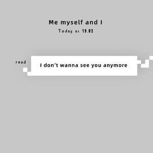 I don't wanna see you anymore