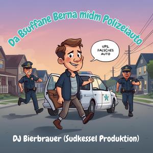 Da Bsuffane Berna midm Polizeiauto