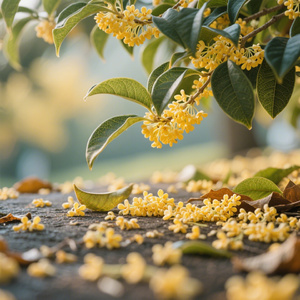 秋风吹过桂花落