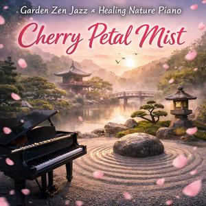 Garden Zen Jazz × Healing Nature Piano Cherry Petal Mist