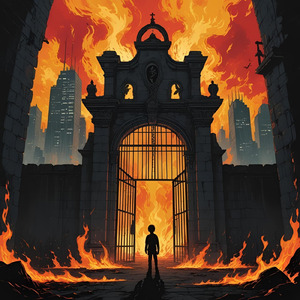 灼熱の檻に叫ぶ影