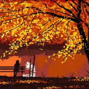 缓缓飘落的枫叶像思念