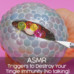 ASMR Shaving cream and scrunching exfoliator sounds