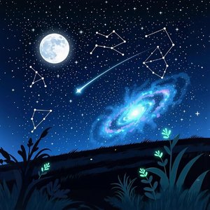 像星星落在手掌