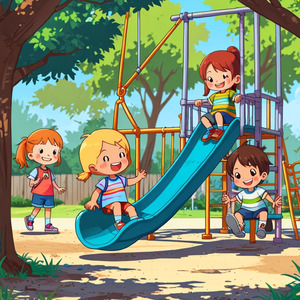 Come with us to the playground