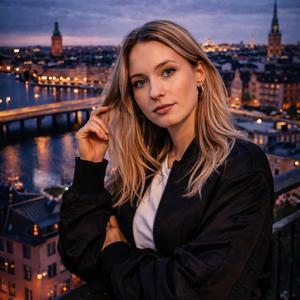 Snö över sergelstorg