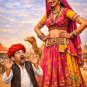 लाम्बी सी लुगाई , म्हारे पाने पड़गी रे (Special Version)