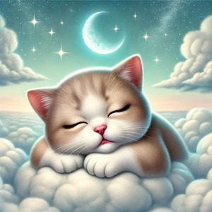 猫と夜のやすらぎの時間